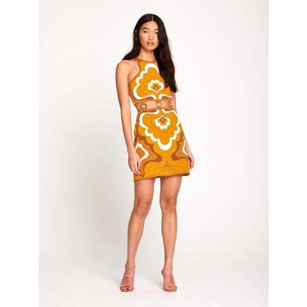 Alice McCall In Music Mini Dress in Butterscotch